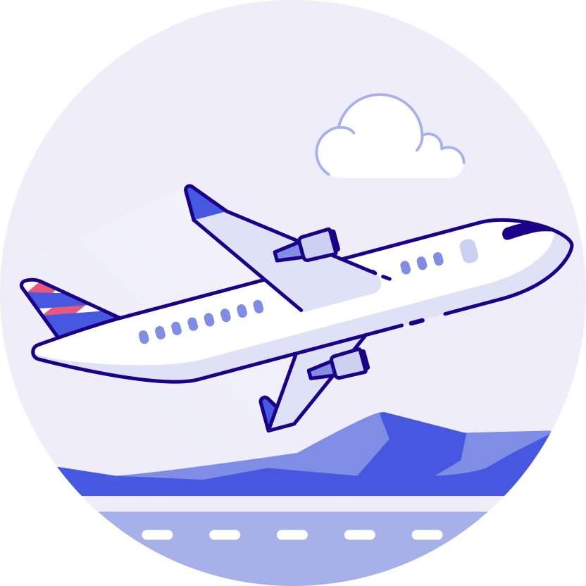 Avión despegando